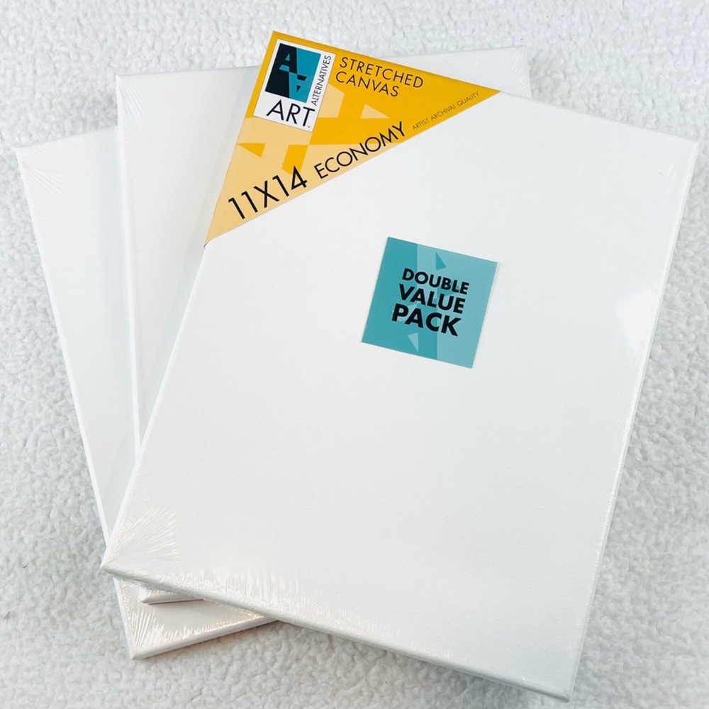 (NWT) ART ALTERNATIVES • Set of 4 11x14 Stretched Canvases